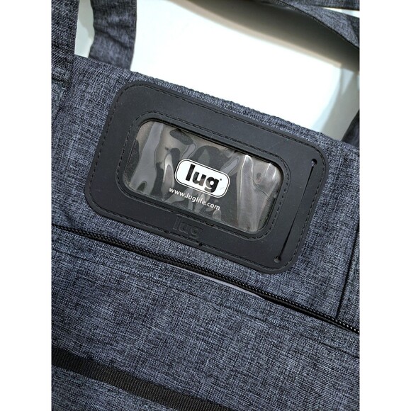 Lug Overnight Travel Gym Tote Puddle Jumper Quilted Gray Bag Carry On - Picture 7 of 13